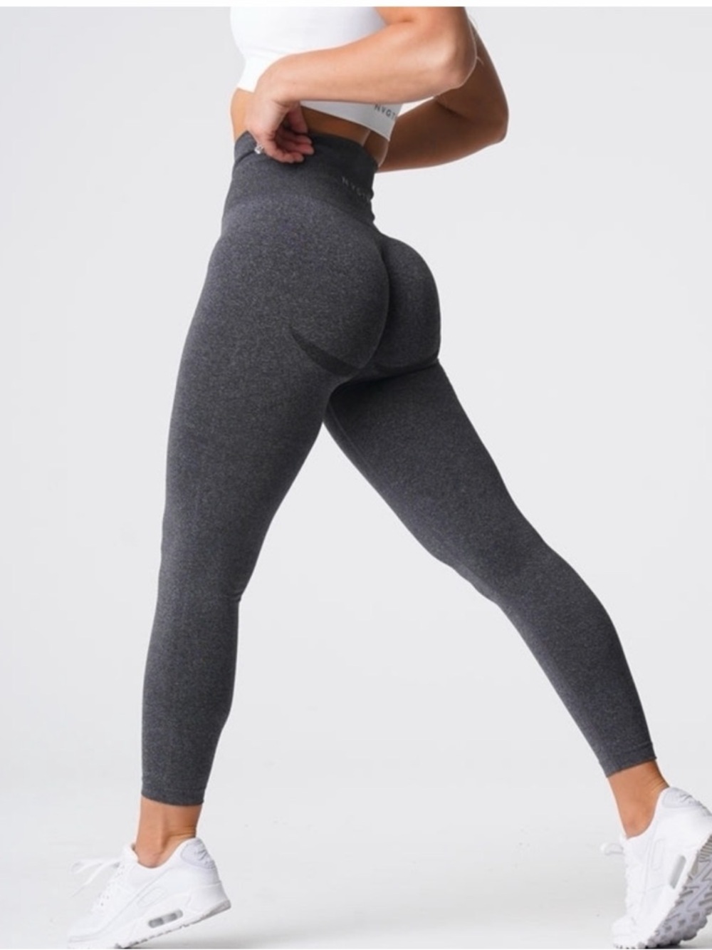 NVGTN Charcoal Heather High-Rise Leggings with Glute Lift
